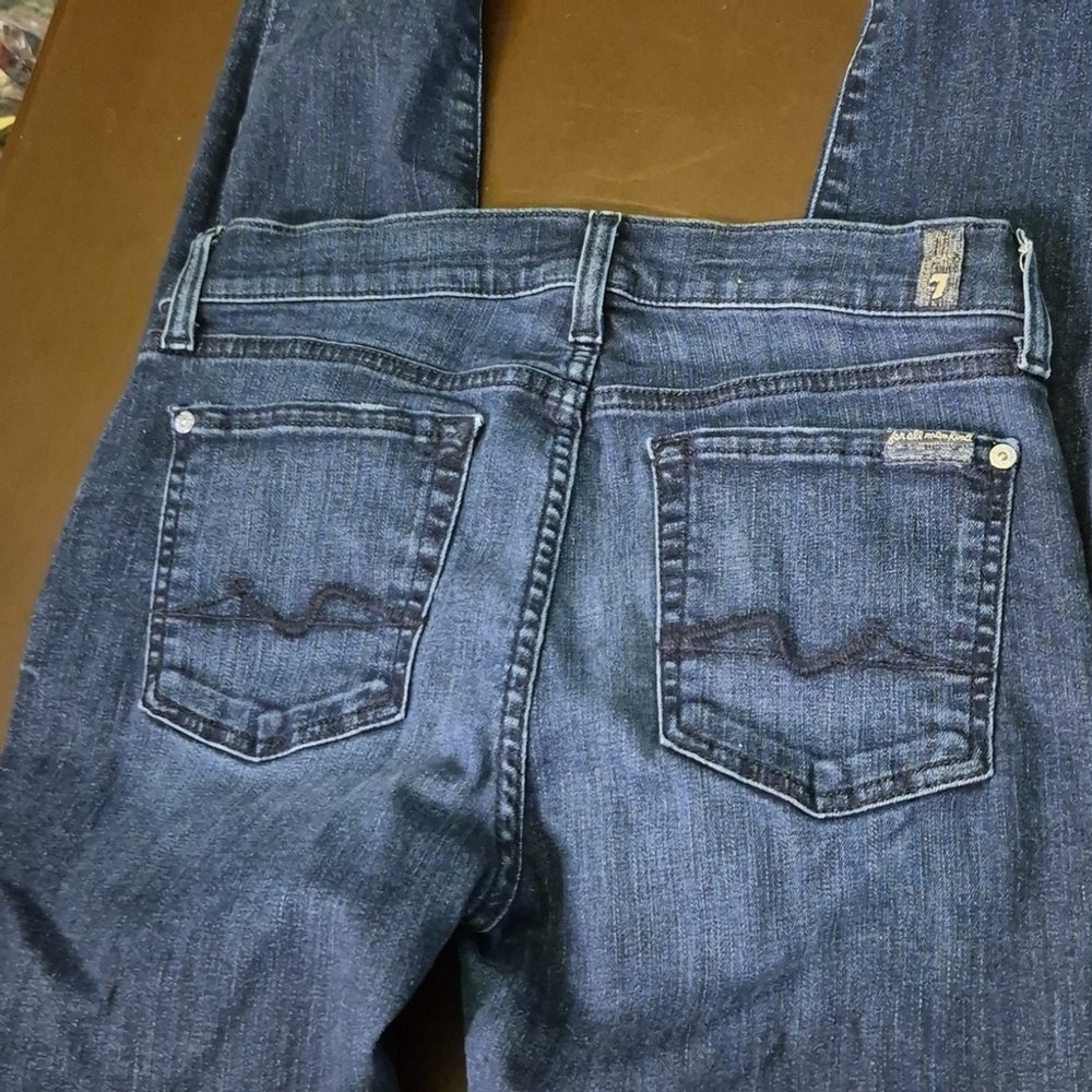 Seven For All Mankind Womens Skinny Jeans Sz.29".(#1585) Med Wash. - Picture 7 of 15